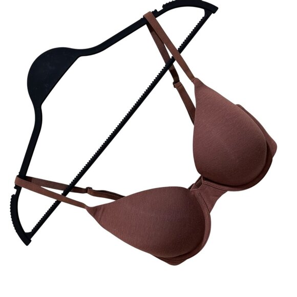 Old Navy Size 32D Cocoa Mocha‎ Brown Full-Coverage Smoothing T-Shirt Bra NWT - Picture 2 of 6